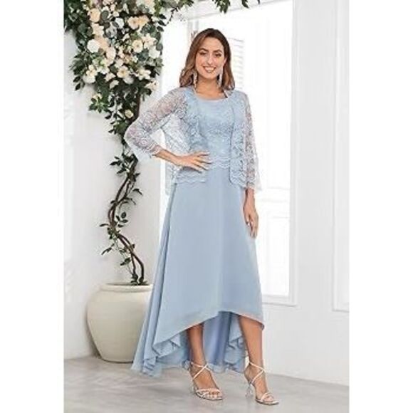 HY Dresses & Skirts - HY 2 Piece High Low Mother of The Bride Dress for Wedding /Formal Dresses Jewel